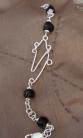 Pulsera Capricornio Onice Negro - Silver-filled/Baño de plata