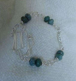 Pulsera Virgo "Jade" Africano - Plata Ley 92.5