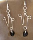 Pendientes Capricornio Onice Negro - Plata Ley 92.5