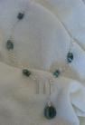 Collar Virgo "Jade" Africano - Silver-filled/Baño de plata